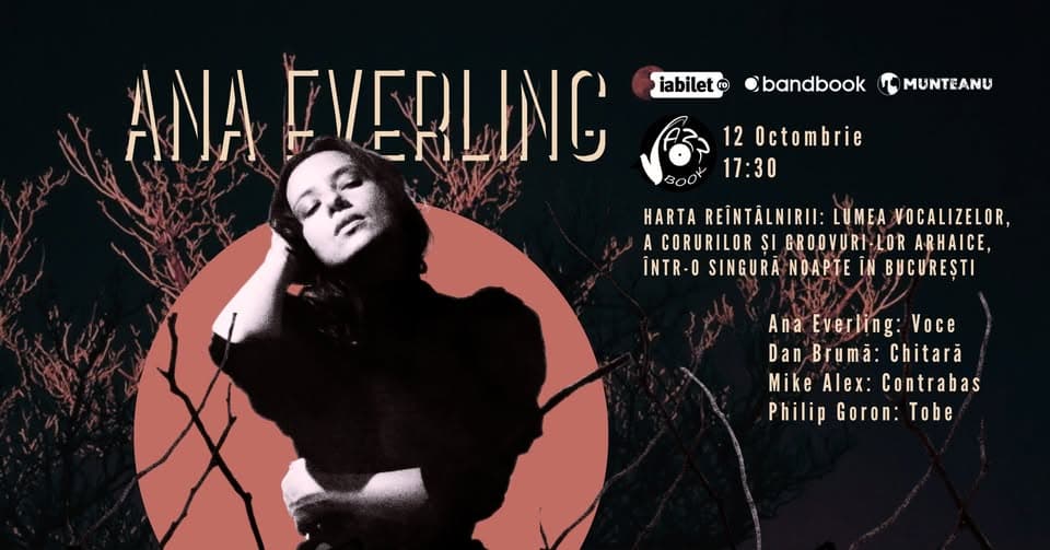 Concert Ana Everling • Second Show • JazzBook • 12 octombrie